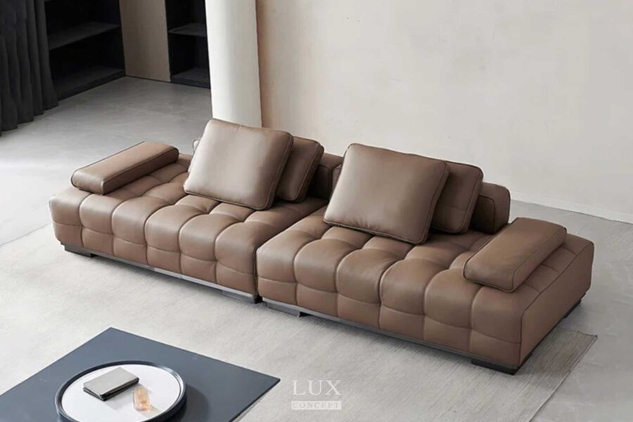 Sofa Văng Da Phong Cách Ý LC338 - Ảnh 2